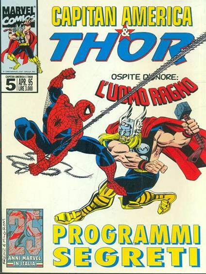 Capitan America & Thor. N. 5 Apr. 95 - copertina