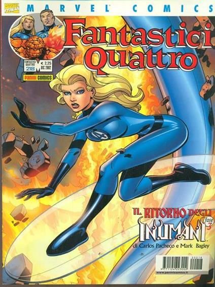 Fantastici Quattro n. 218 - dicembre 2001 - copertina