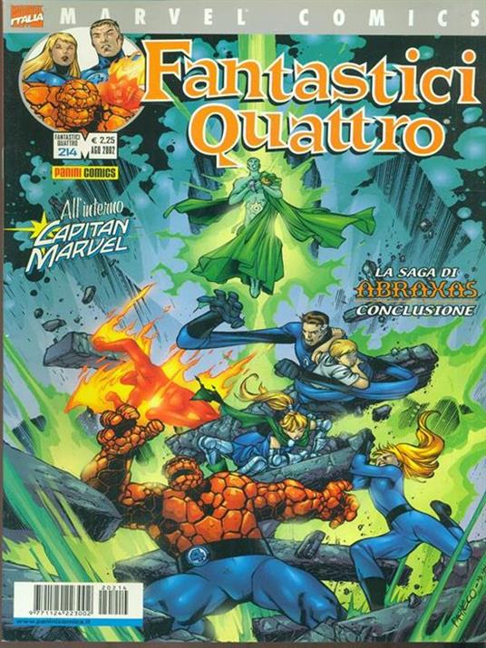 Fantastici Quattro n. 214. agosto 2001 - copertina