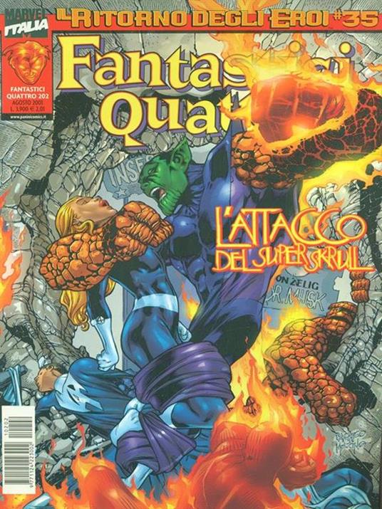 Fantastici Quattro n. 202 - agosto 2000 - copertina