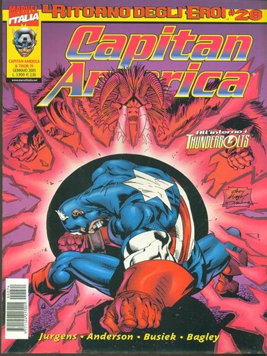 Capitan America n. 74. gennaio 2001 - copertina