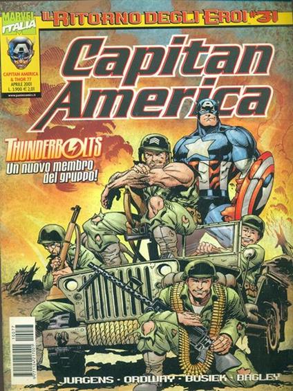 Capitan America n. 77. aprile 2001 - copertina
