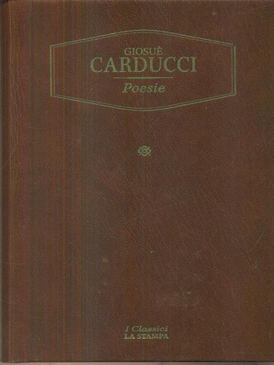 Poesie - Giosuè Carducci - copertina