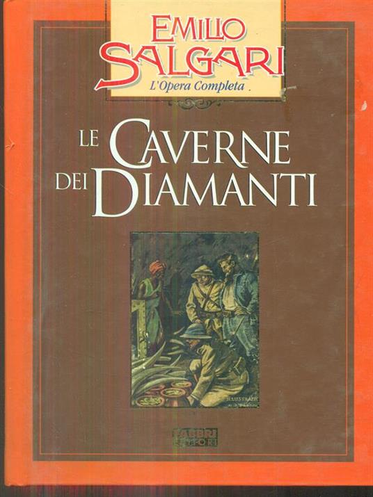 Le  caverne dei diamanti - Emilio Salgari - copertina