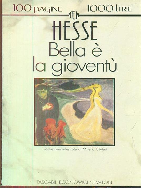 Bella é la gioventù - Hermann Hesse - copertina