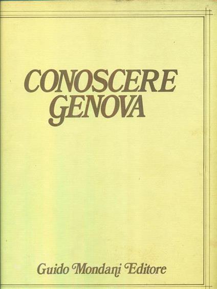 Conoscere Genova Vol. VI le chiese del centro storico - copertina