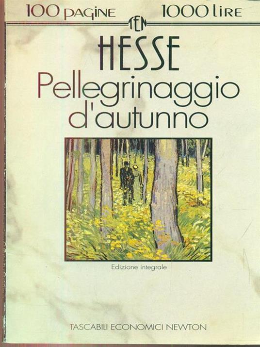 Pellegrinaggio d'autunno - Hermann Hesse - copertina