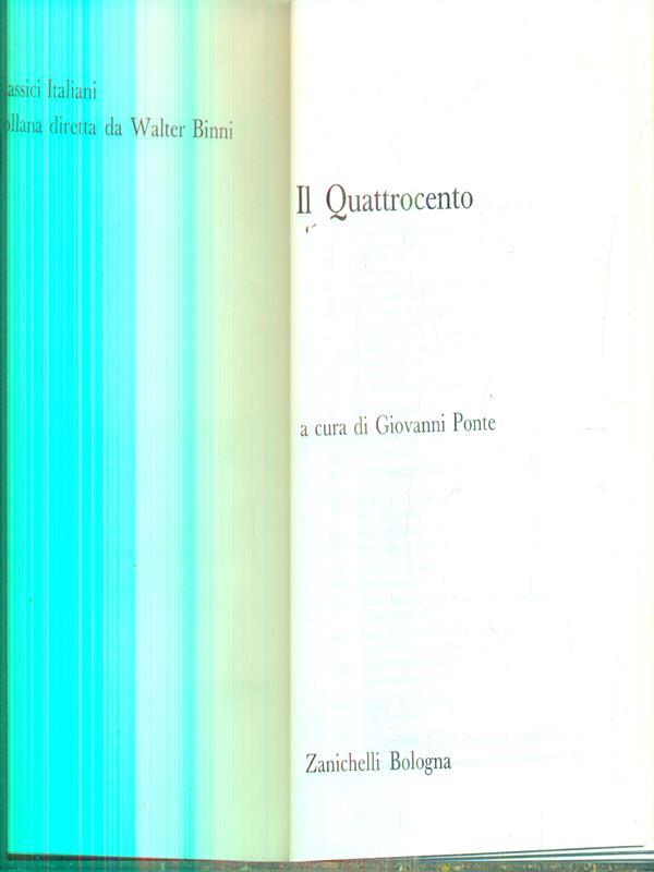 Il quattrocento
