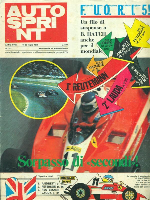 Autosprint n.29 - 18-25 luglio 1978