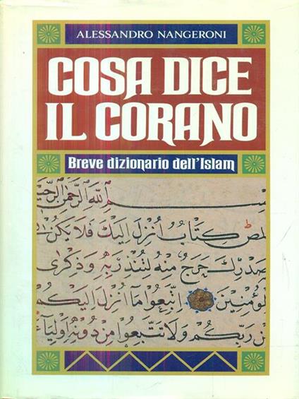 Cosa dice il Corano - Alessandro Nangeroni - copertina