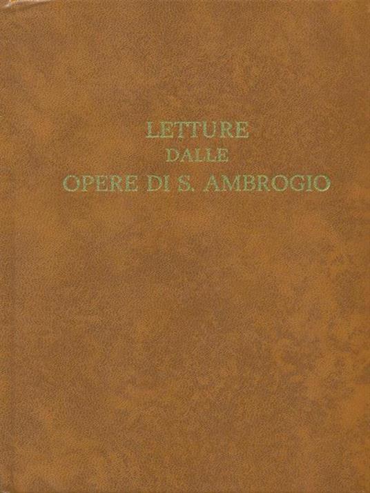 Letture dalle opere di S.Ambrogio - copertina