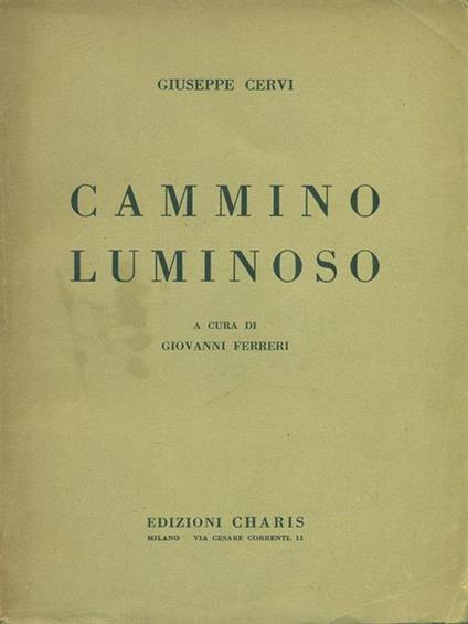 Cammino luminoso - copertina