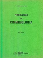 Programma di criminologia