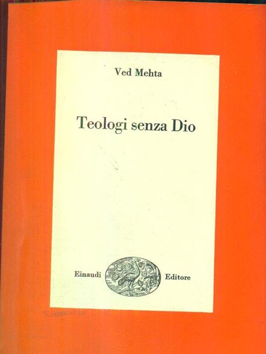 Teologi senza Dio - Ved Mehta - copertina