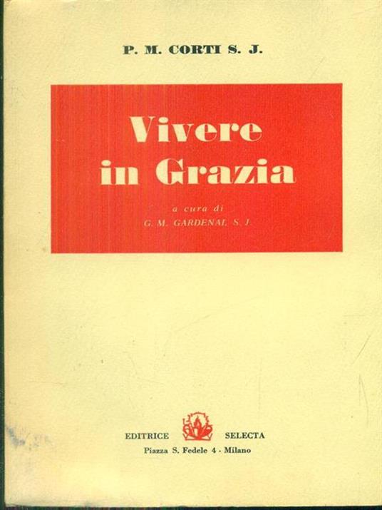 Vivere in Grazia - Mario Corti - copertina