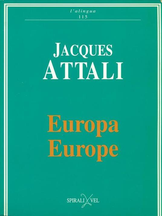 Europa, Europe - Jacques Attali - copertina