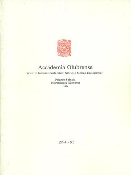 Accademia Olubrense - copertina