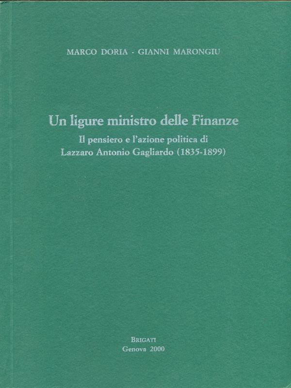 Un ligure ministro delle Finanze