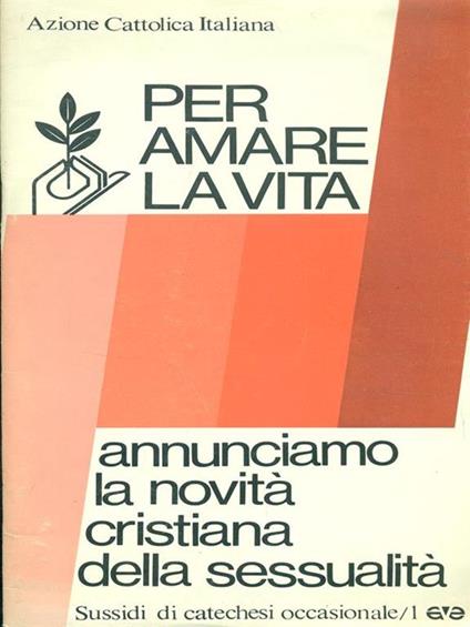 Per amare la vita - copertina