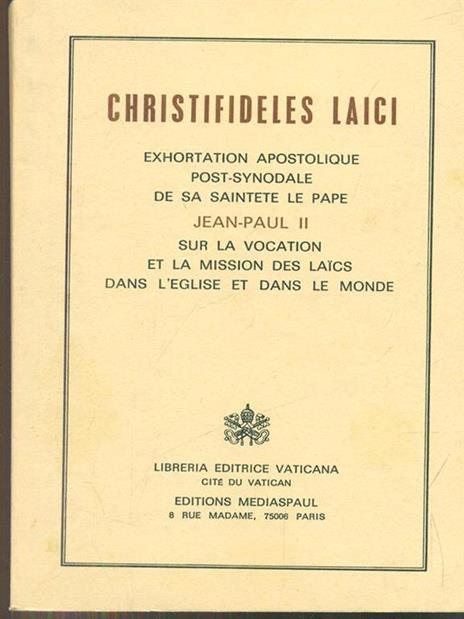 Christifideles Laici - copertina