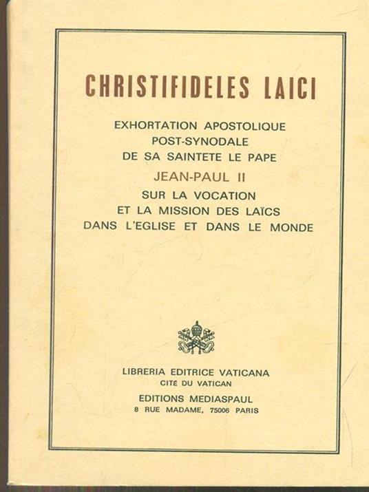 Christifideles Laici - 2