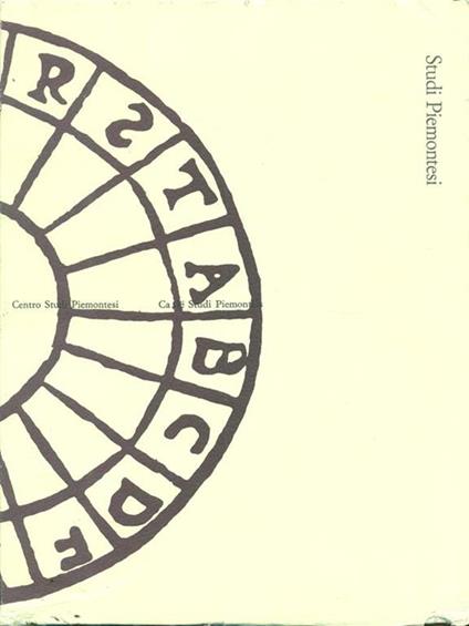 Studi piemontesi. Vol. XXX. 2. 2001 - copertina