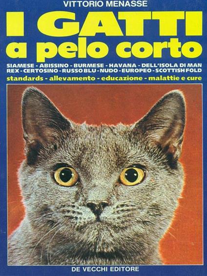 I gatti a pelo corto - Vittorio Menassé - copertina
