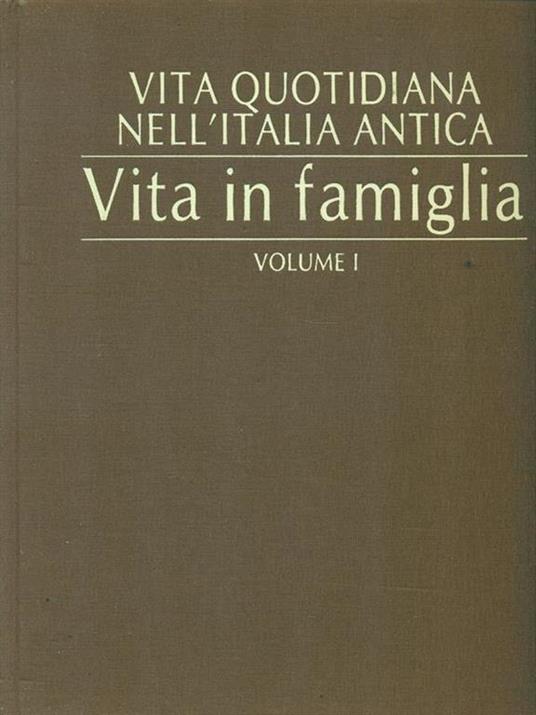 Vita quotidiana nell'Italia antica 2 volumi - copertina