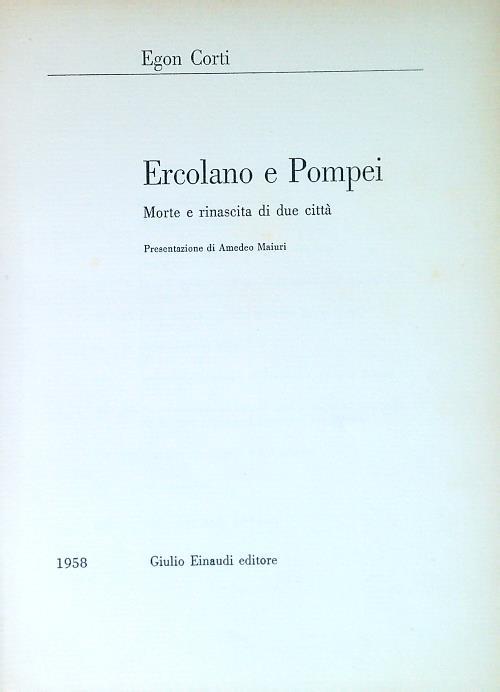Ercolano e Pompei