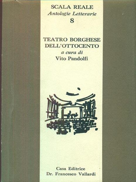 Teatro borghese dell'Ottocento - Vito Pandolfi - copertina