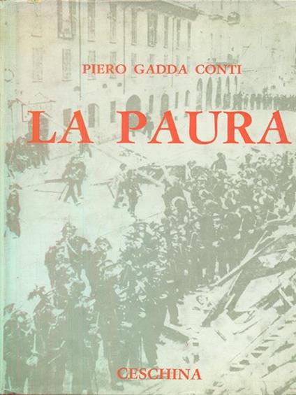 La paura - Piero Gadda Conti - copertina