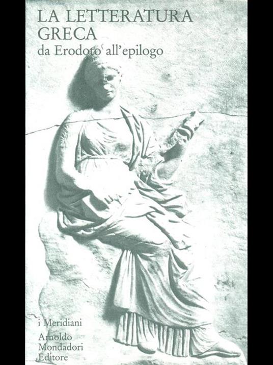 La letteratura greca II. Da Erodoto all'epilogo - copertina