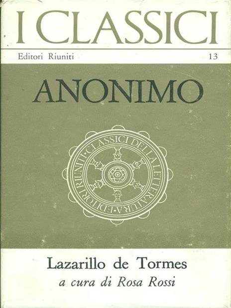 Lazarillo de Tormes - Rosa Rossi - copertina