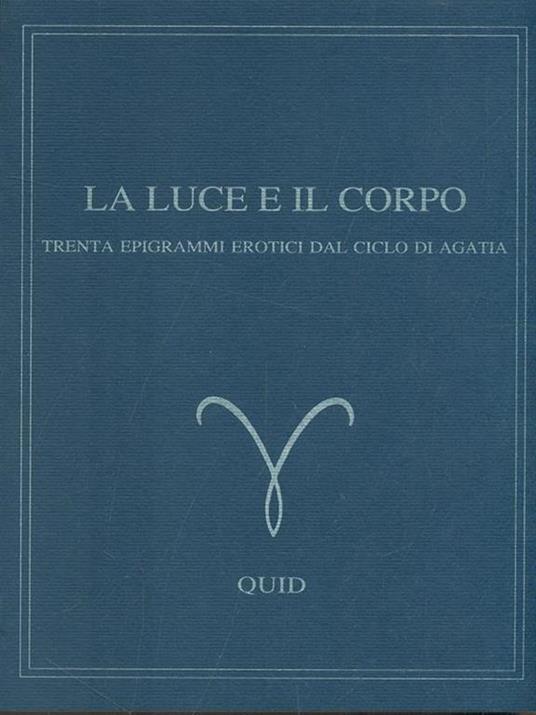 La luce e il corpo - copertina