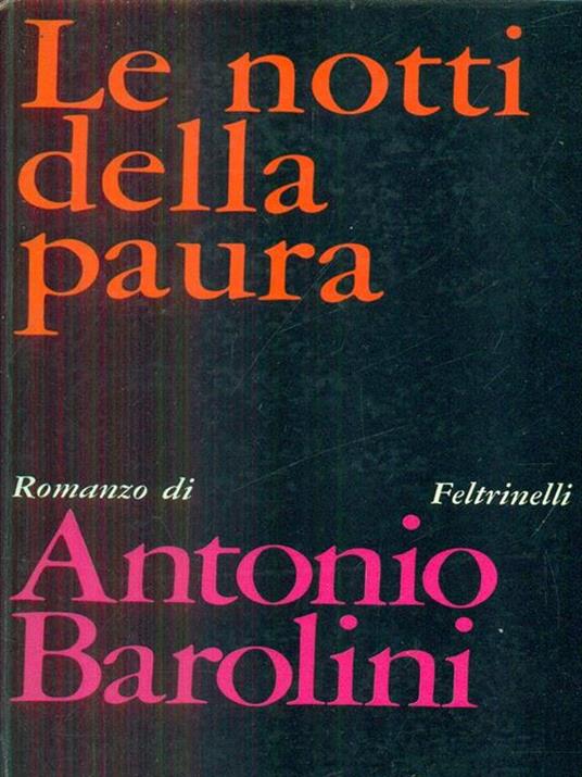 Le  notti della paura - Antonio Barolini - copertina