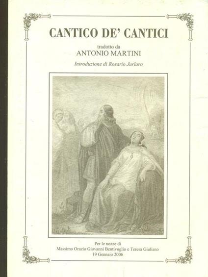 Cantico Dè Cantici - Antonio Martini - copertina