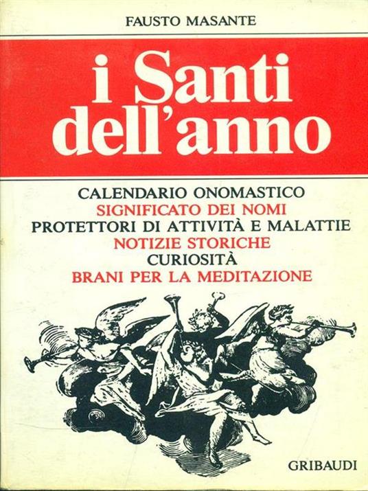I santi dell'anno - Fausto Masante - copertina