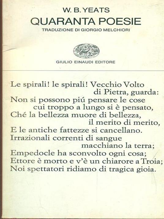 Quaranta poesie - William B. Yeats - 6