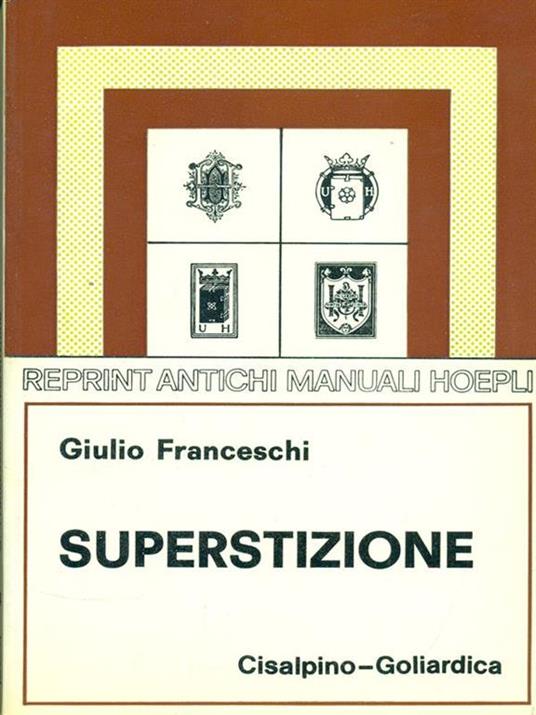 Superstizione - copertina