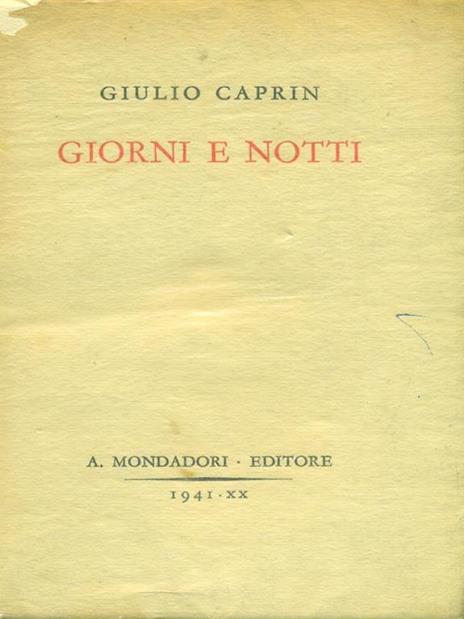 Giorni e notti - Giulio Caprin - 8
