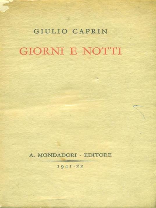 Giorni e notti - Giulio Caprin - 6