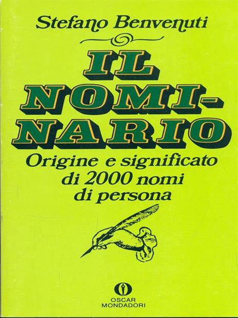 Il nominario - Stefano Benvenuti - copertina