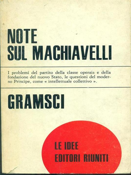 Note sul Machiavelli - Antonio Gramsci - copertina