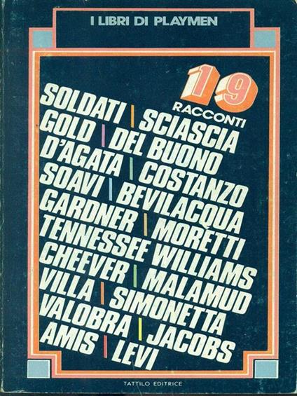 Diciannove racconti - copertina