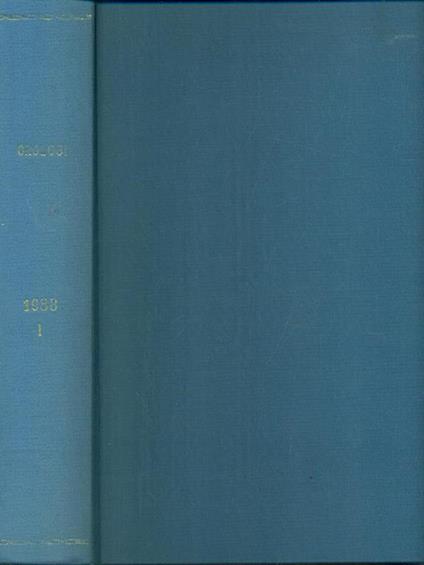 Orologi I: Riviste dalla N. 4alla N. 9 /Gennaio-Giugno 1988 - copertina