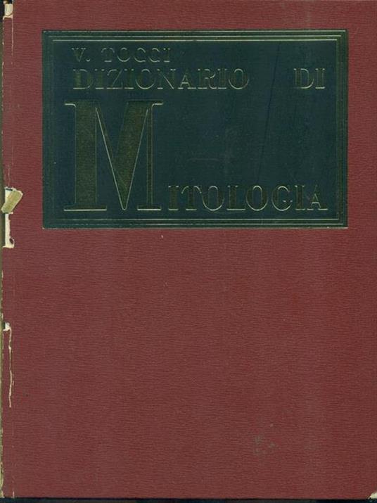 Dizionario di mitologia - Vandregisilo Tocci - copertina