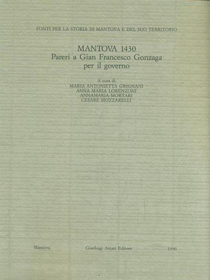 Mantova 1430 - copertina