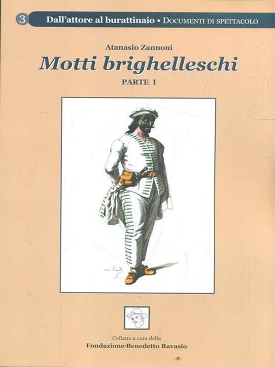 Motti brighelleschi. Parte I - Atanasio Zannoni - copertina