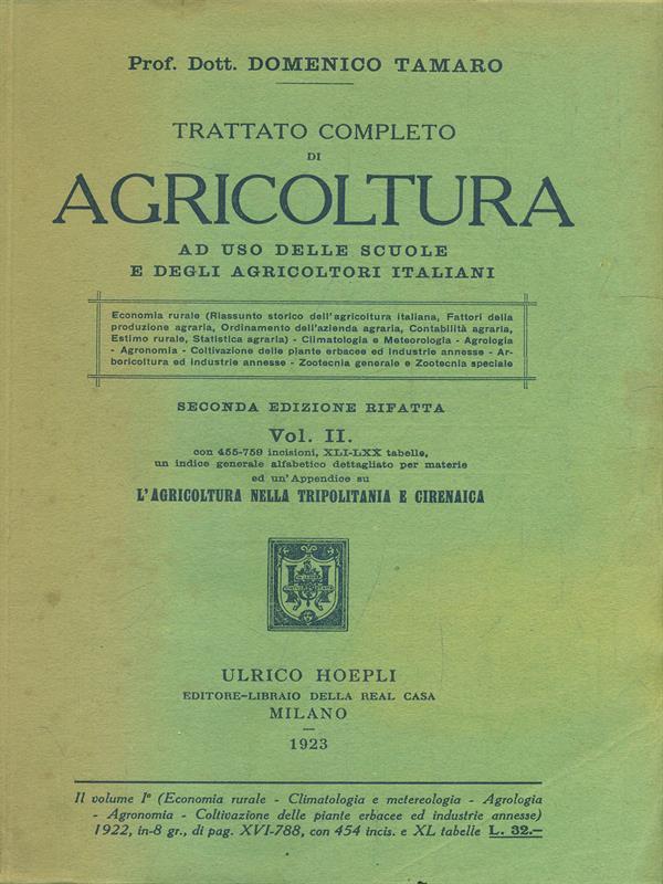 Trattato completo di Agricoltura. Vol. II