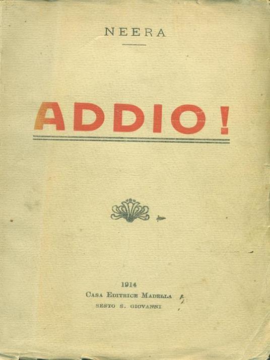 Addio! - Neera - copertina